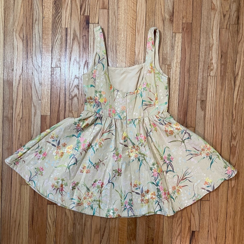 CIDER Floral Tapestry Mini Dress - Picture 10 of 14